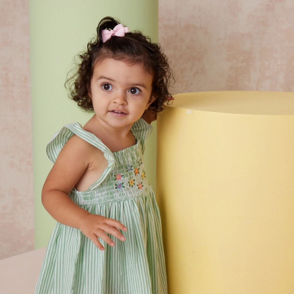 【Little Me】繡花背心洋裝/襯褲《2歲(含)以上無襯褲》