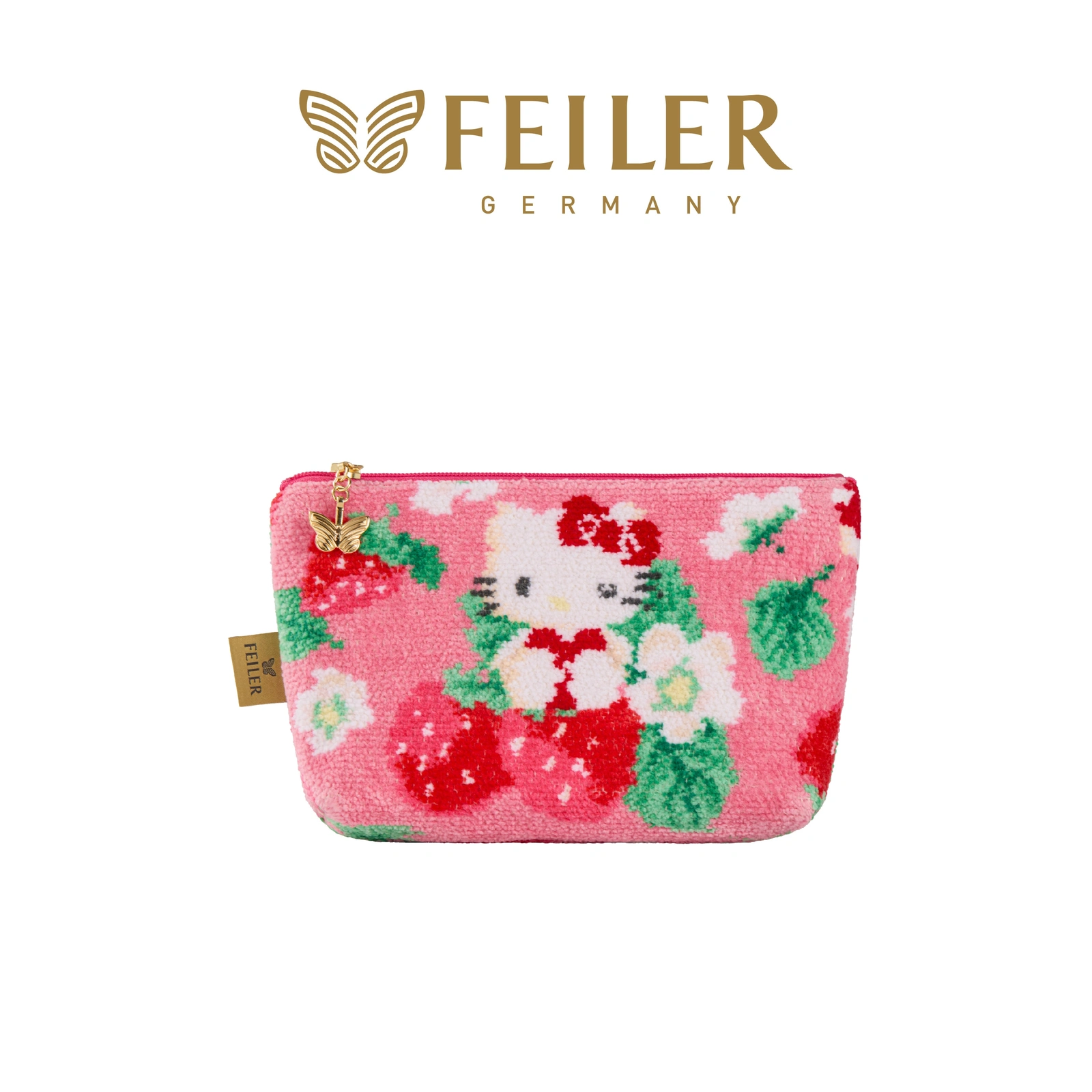 【feiler】Hello Kitty 草莓物語化妝包(18X11X4)
