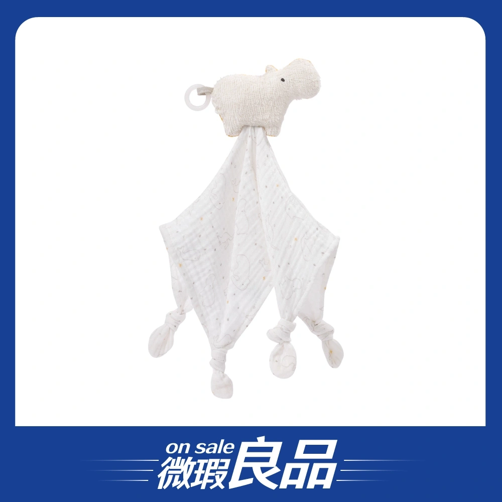 【微瑕良品】【FEHN芬恩】舒棉草原河馬安撫奶嘴巾