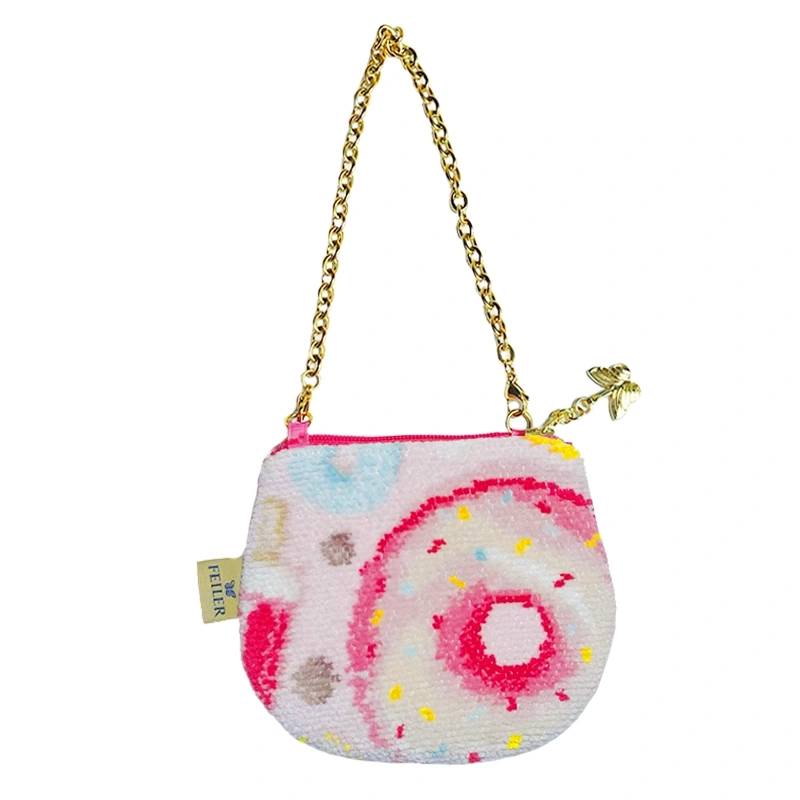 【feiler】粉紅甜點鍊條零錢包(12X10)