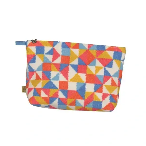 【feiler】前衛三角化妝包(35x23x11)橘