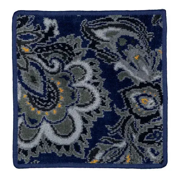 【feiler】藍色圖騰方巾(25x25)