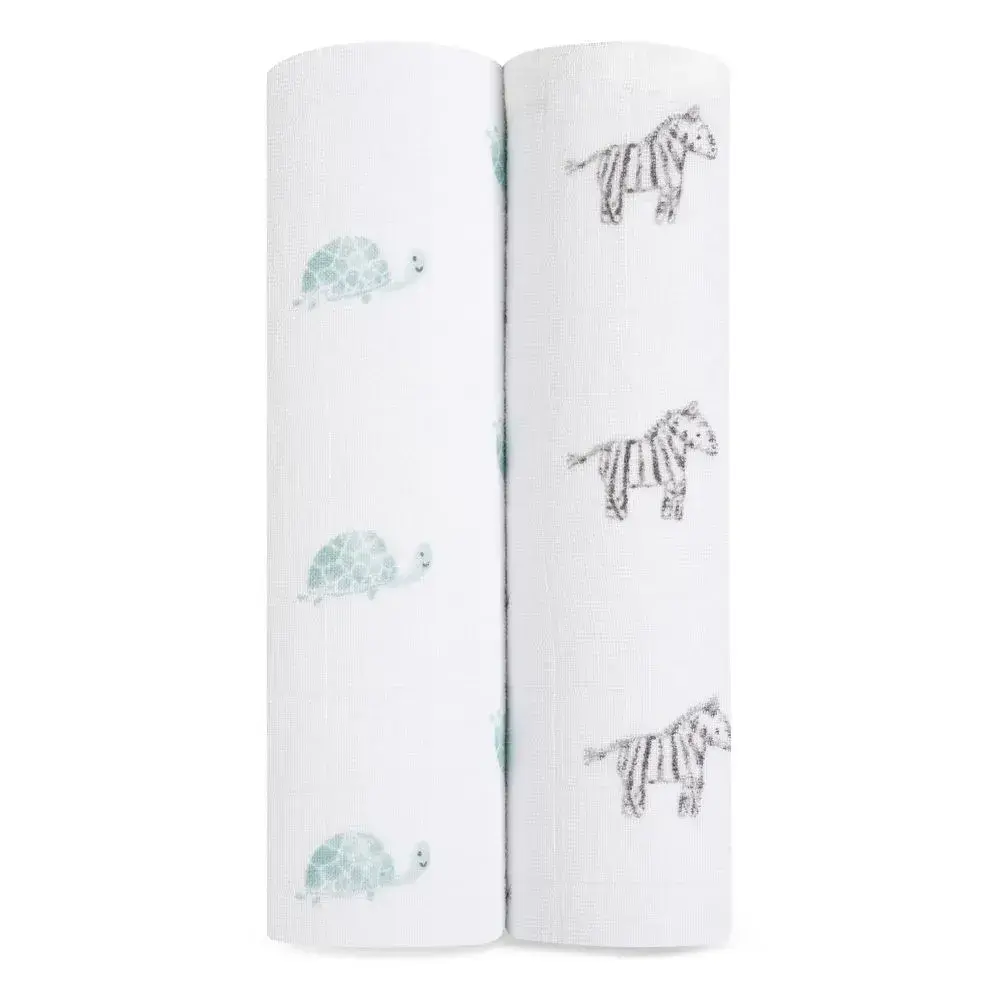 【Aden&Anais】多功能包巾2入/動物王國