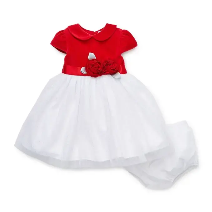 【Little Me】紅色洋裝＋襯褲《2歲(含)以上無襯褲》