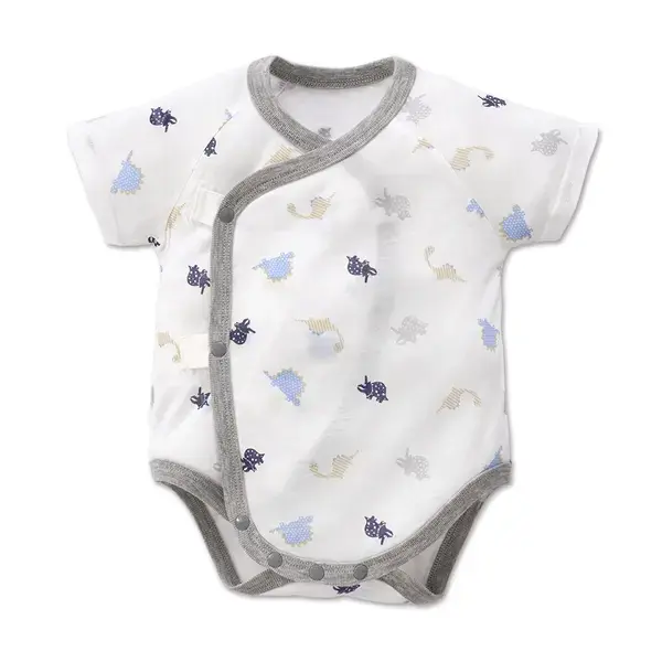 【Baby City娃娃城】天絲棉短袖初生連身衣-恐龍