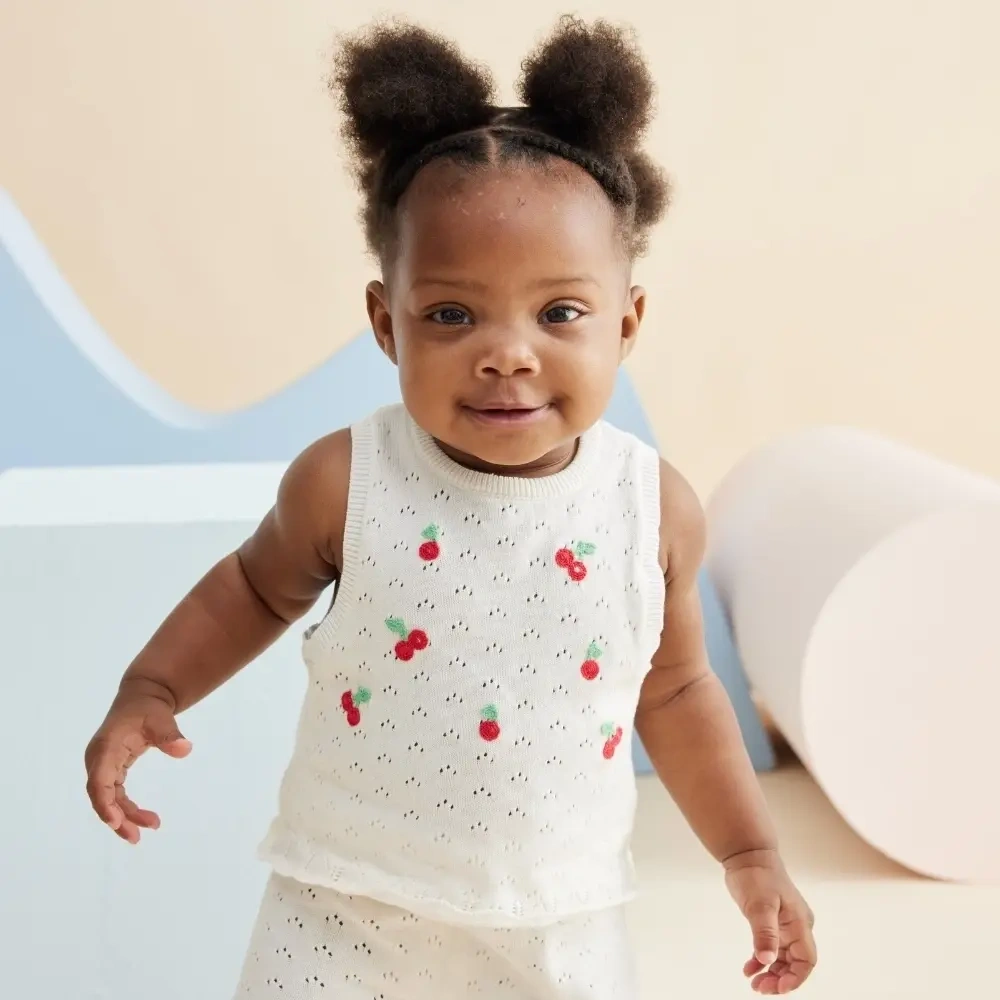 【Little Me】櫻桃背心上衣/褲子