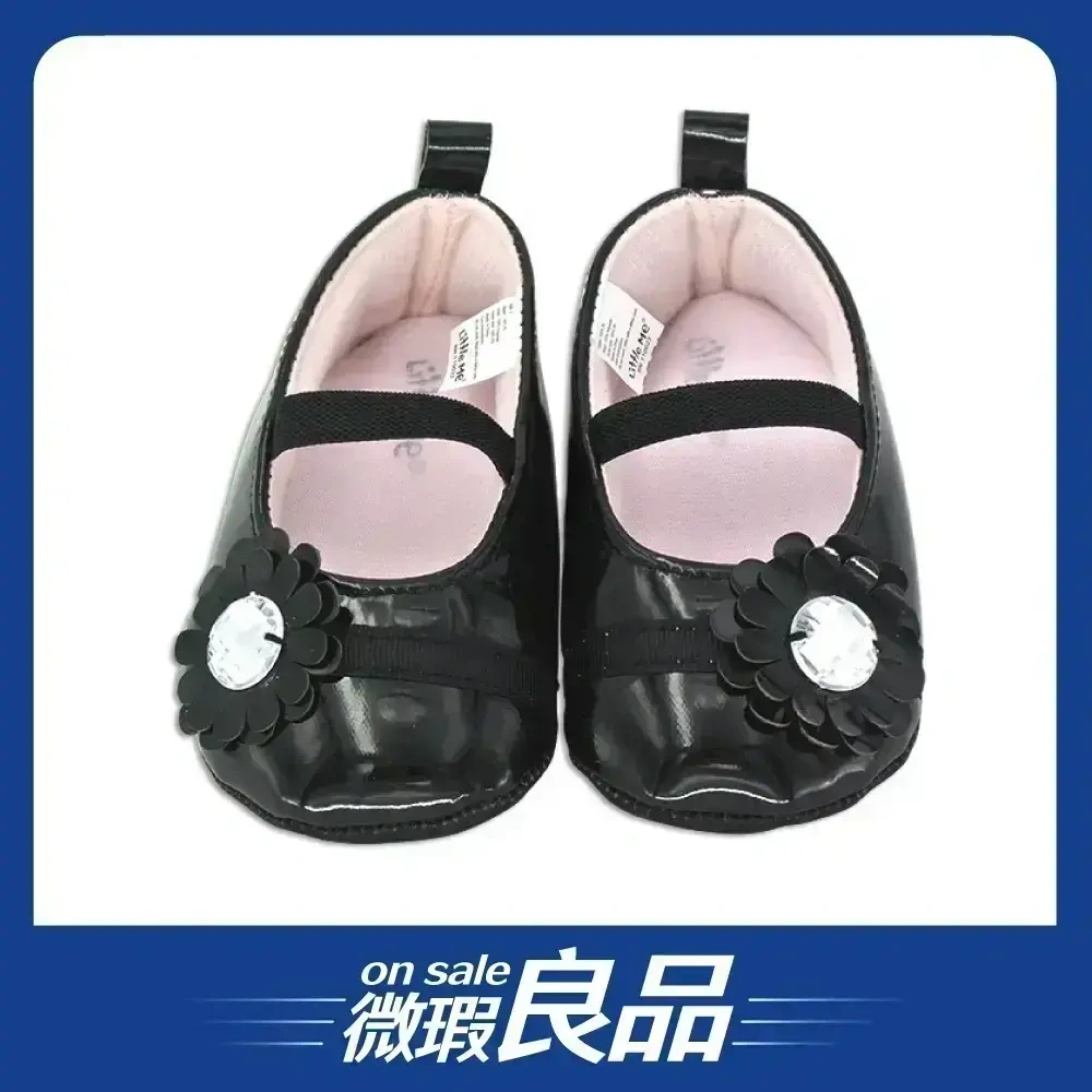 【微瑕良品】【Little Me】黑色寶石涼鞋(9-12M)