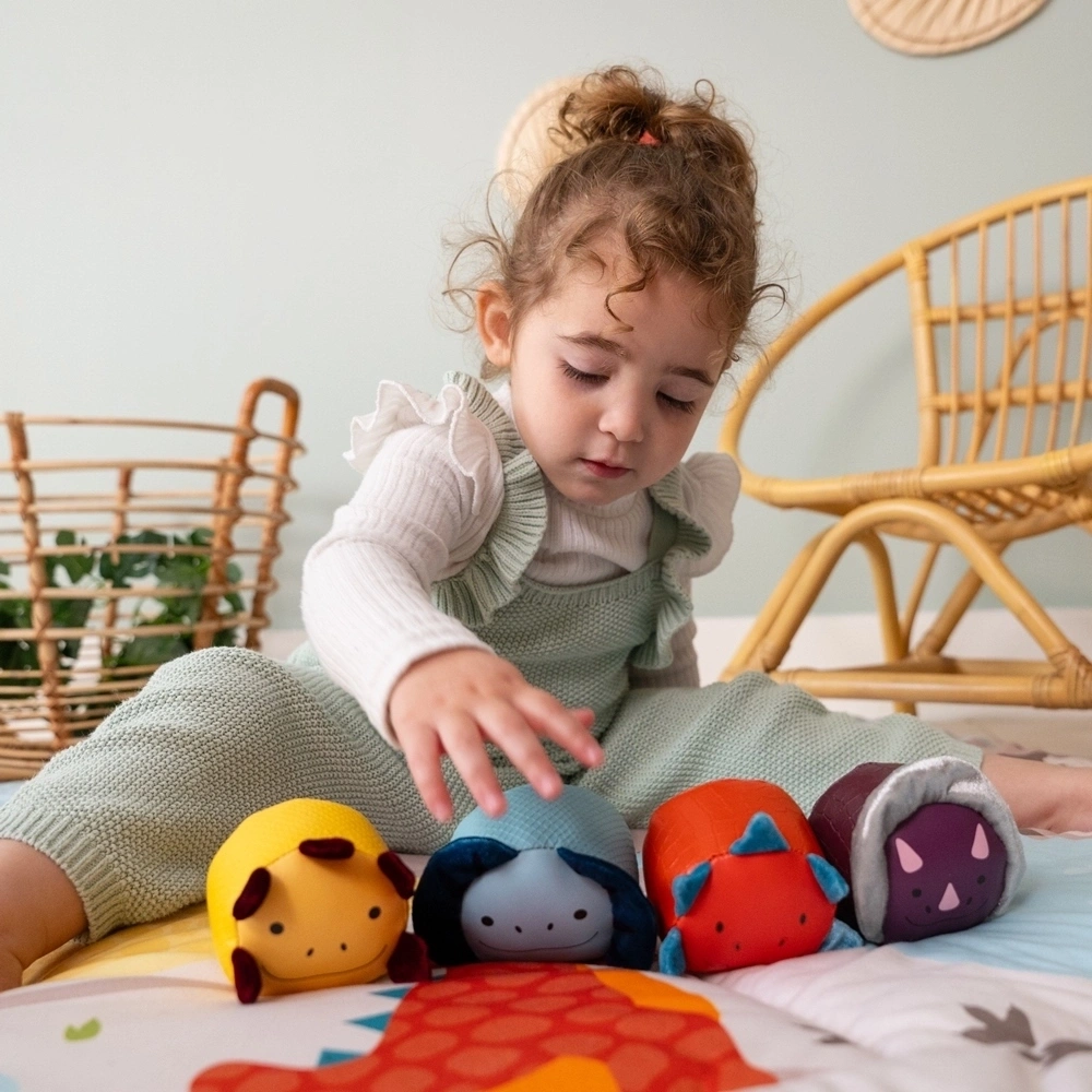 【Little big friends】可愛動物皮球四件組 / 開心恐龍