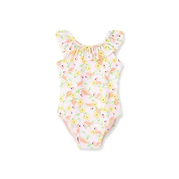 【Little Me】紅鶴防護泳裝