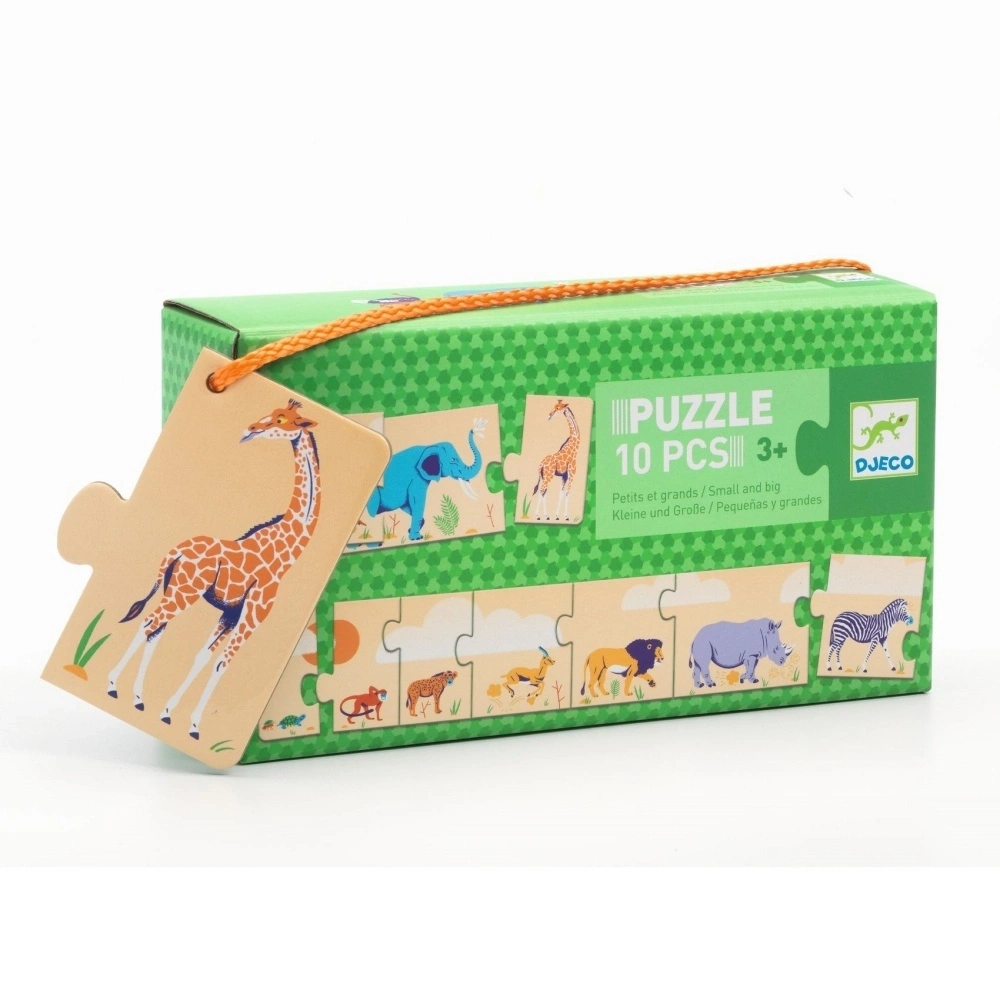 【DJECO智荷】紙拼圖/非洲動物