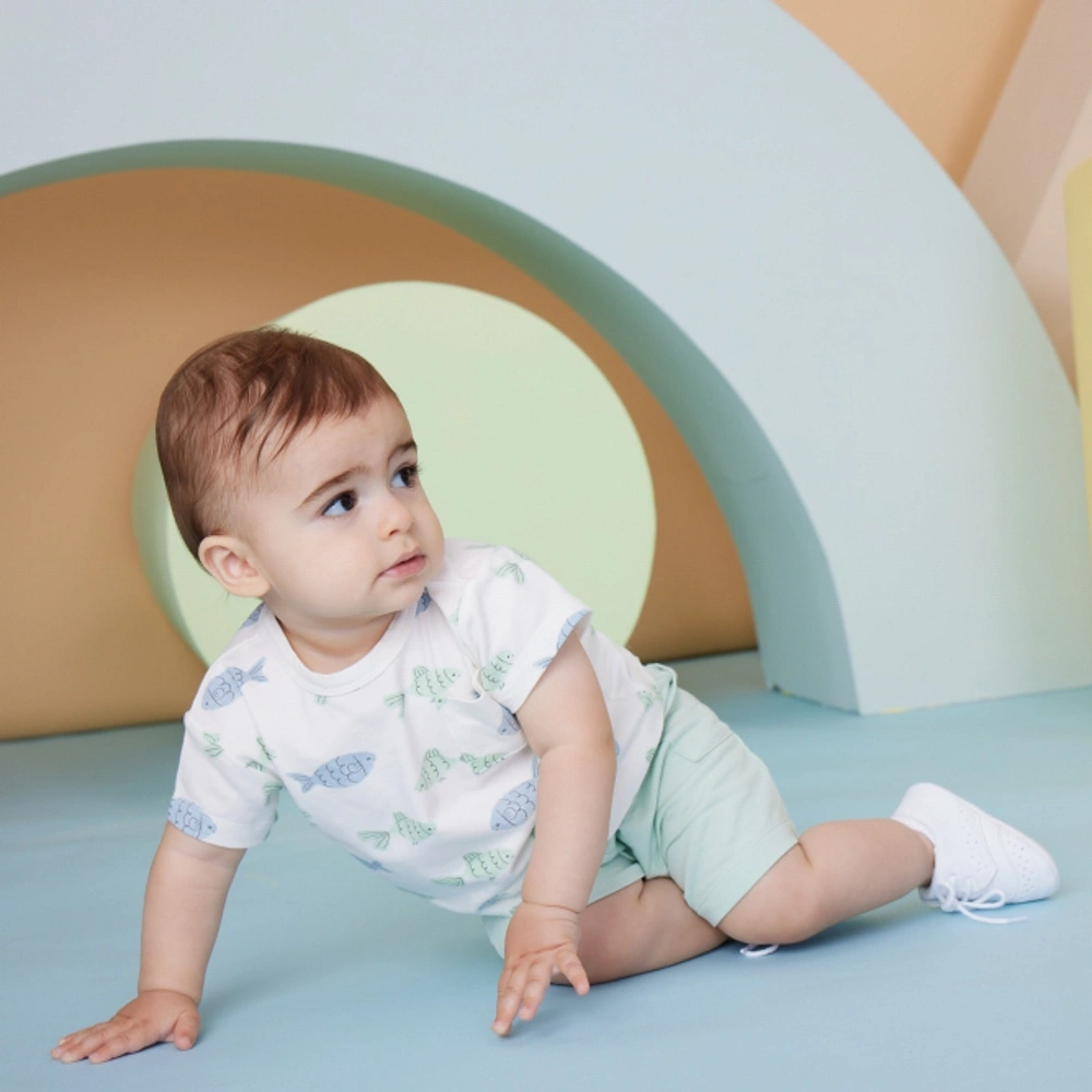 【Little Me】小魚短袖上衣/褲子