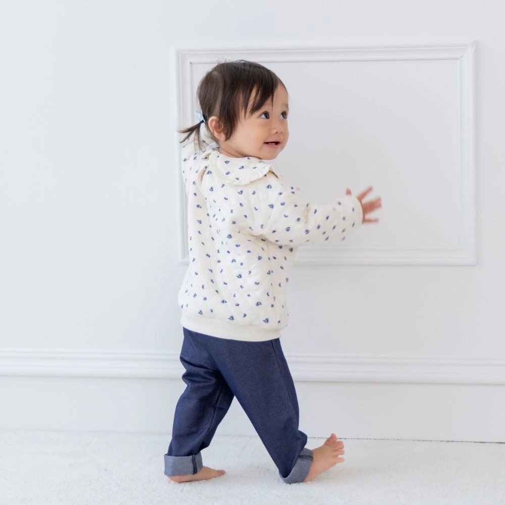 【Little Me】牛仔碎花上衣/長褲