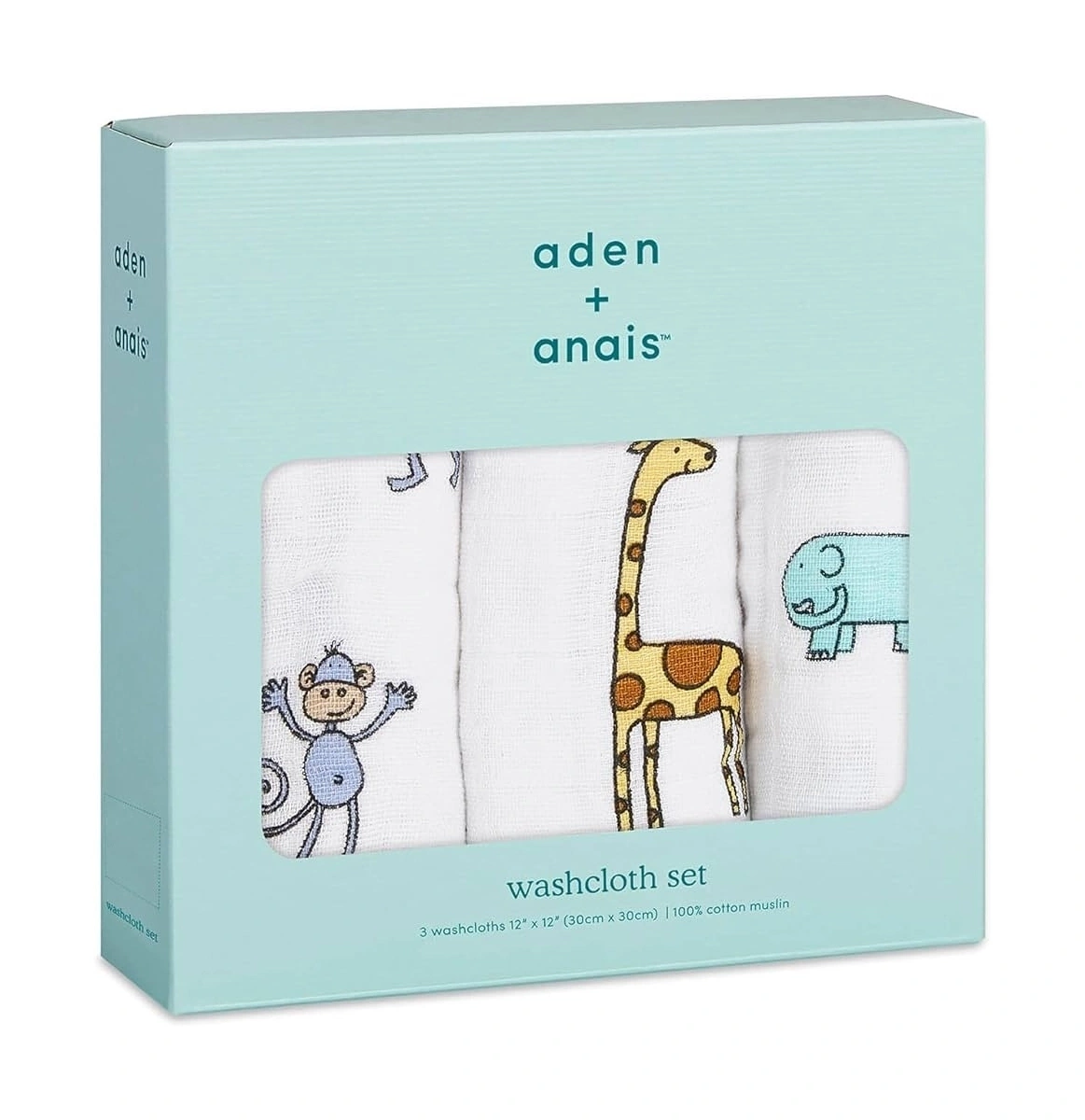 【Aden&Anais】方巾3入/可愛動物