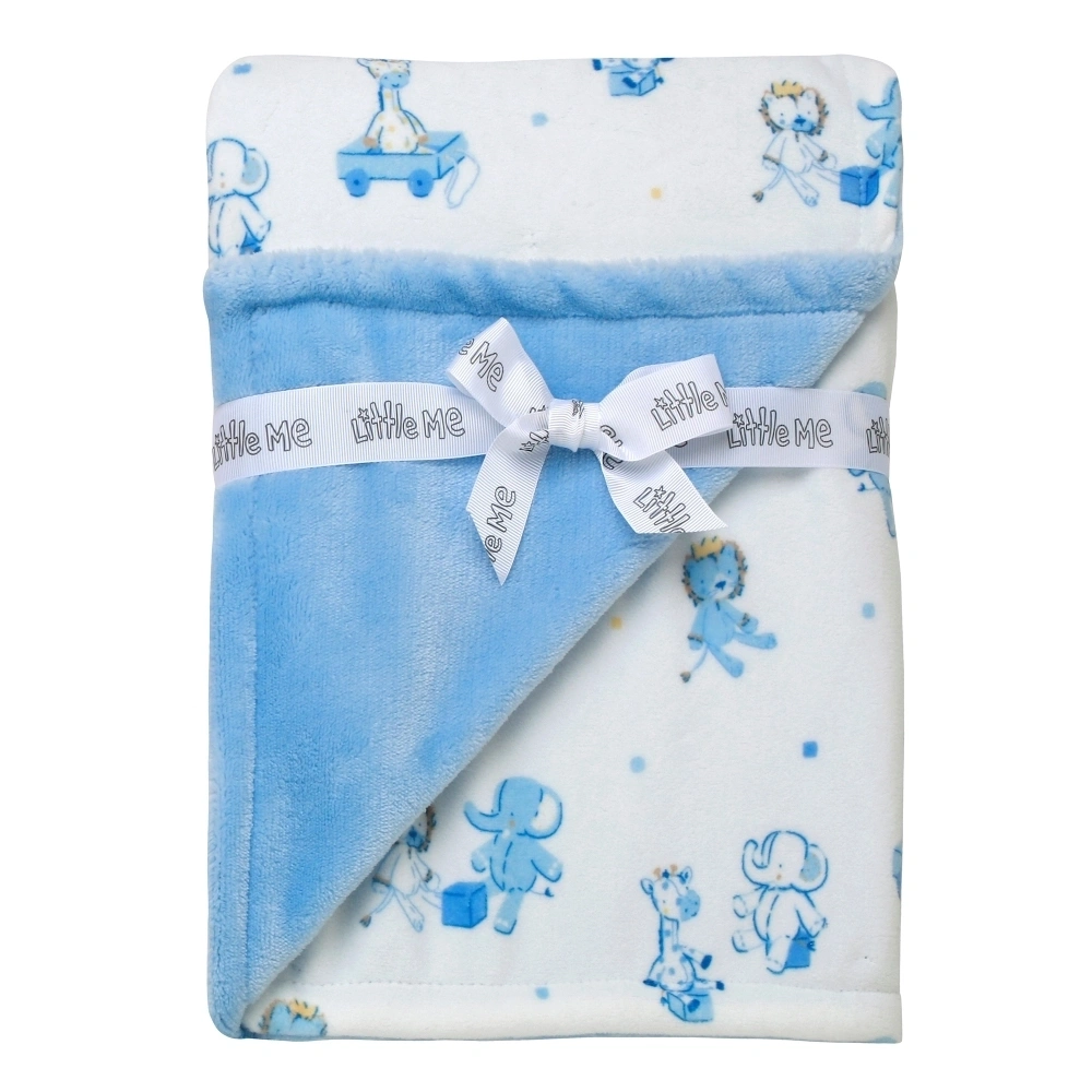 【Little Me】叢林探險雙層毯/藍