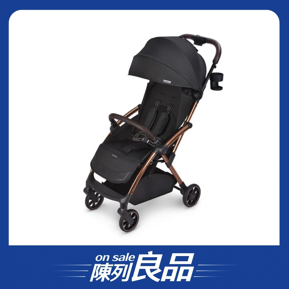 【展示良品】【LECLERC】極輕量自動秒摺嬰兒手推車 INF系列/時尚黑