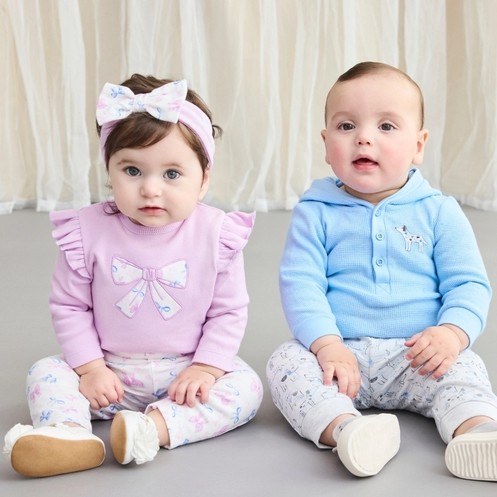 【Little Me】小狗帶帽連身衣/長褲