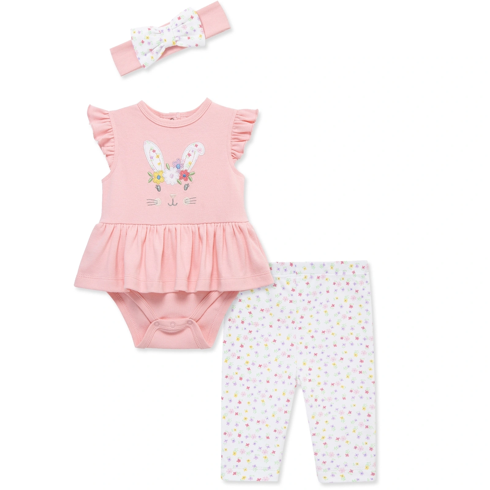 【Little Me】兔子連身衣/長褲/髮帶