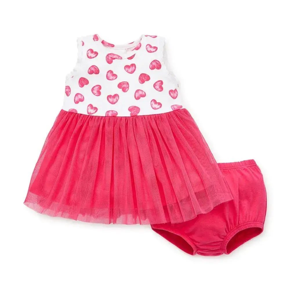 【Little Me】愛心紗裙洋裝/襯褲