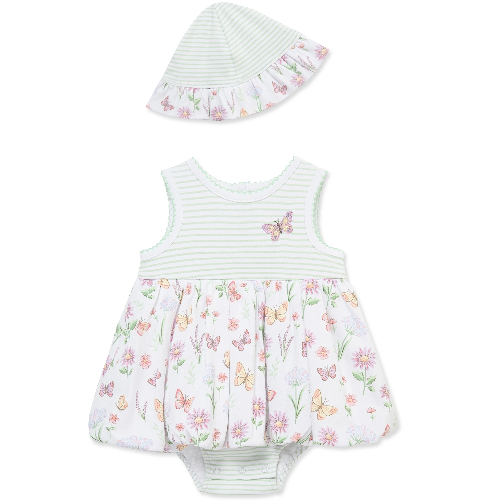 【Little Me】花園澎澎裙連身衣/帽子