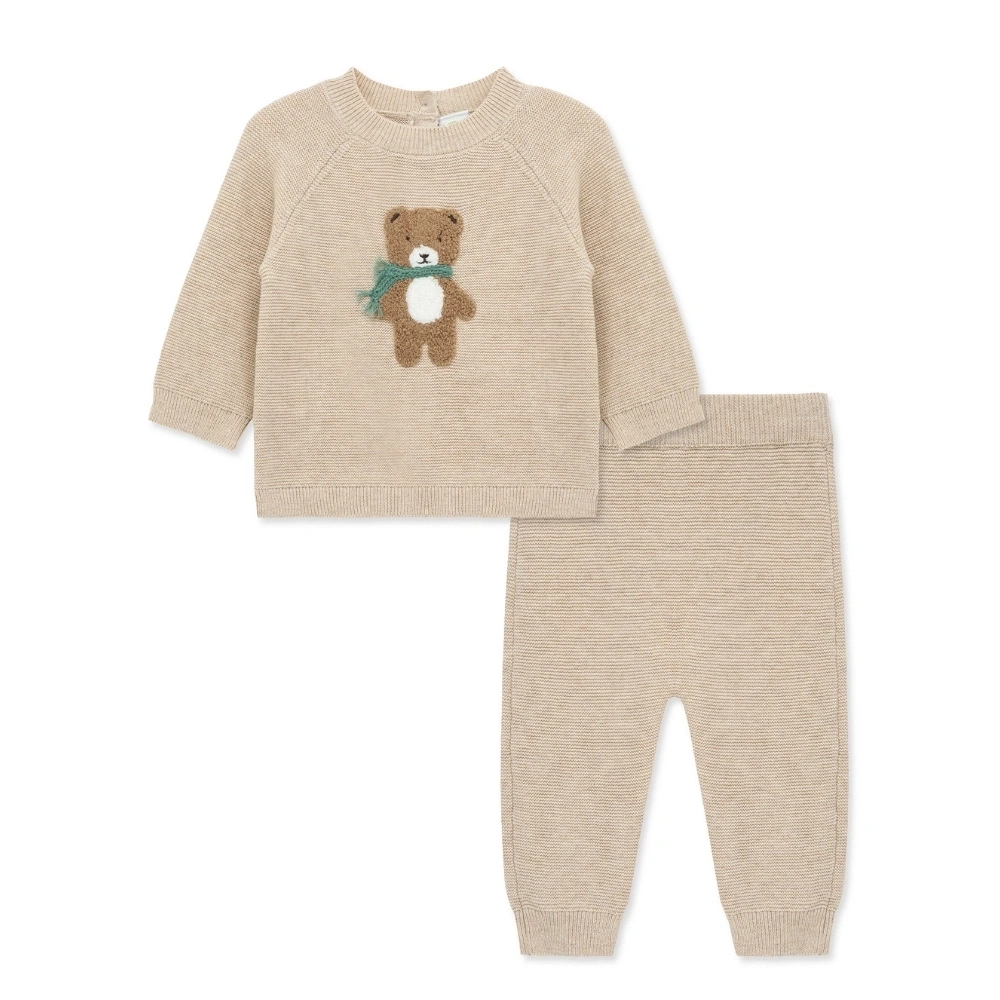 【Little Me】小熊針織上衣/長褲