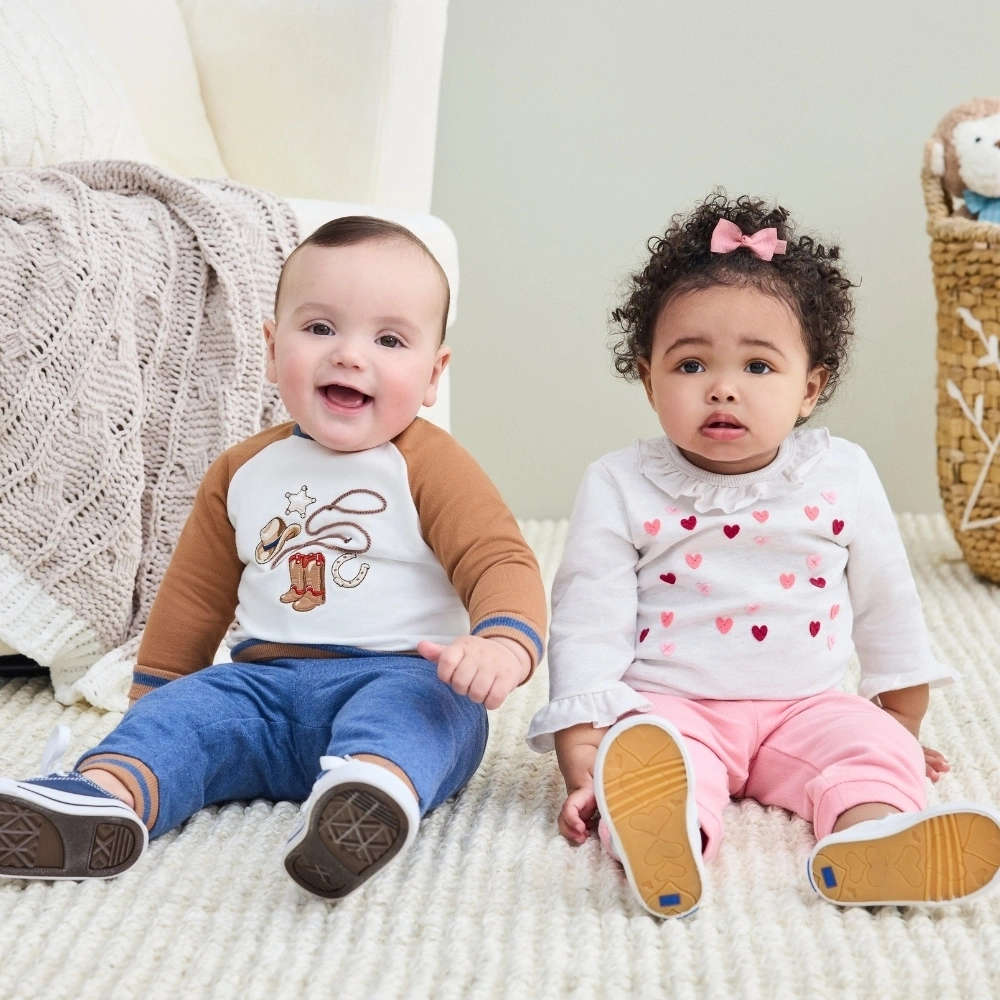 【Little Me】愛心長袖上衣/長褲