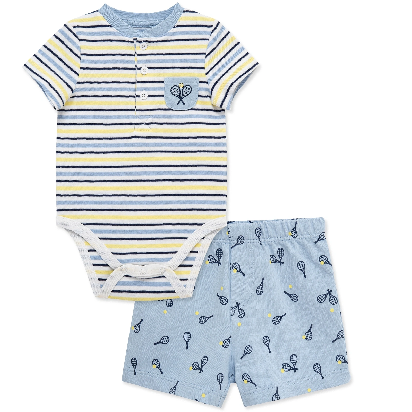 【Little Me】網球短袖連身衣/褲子