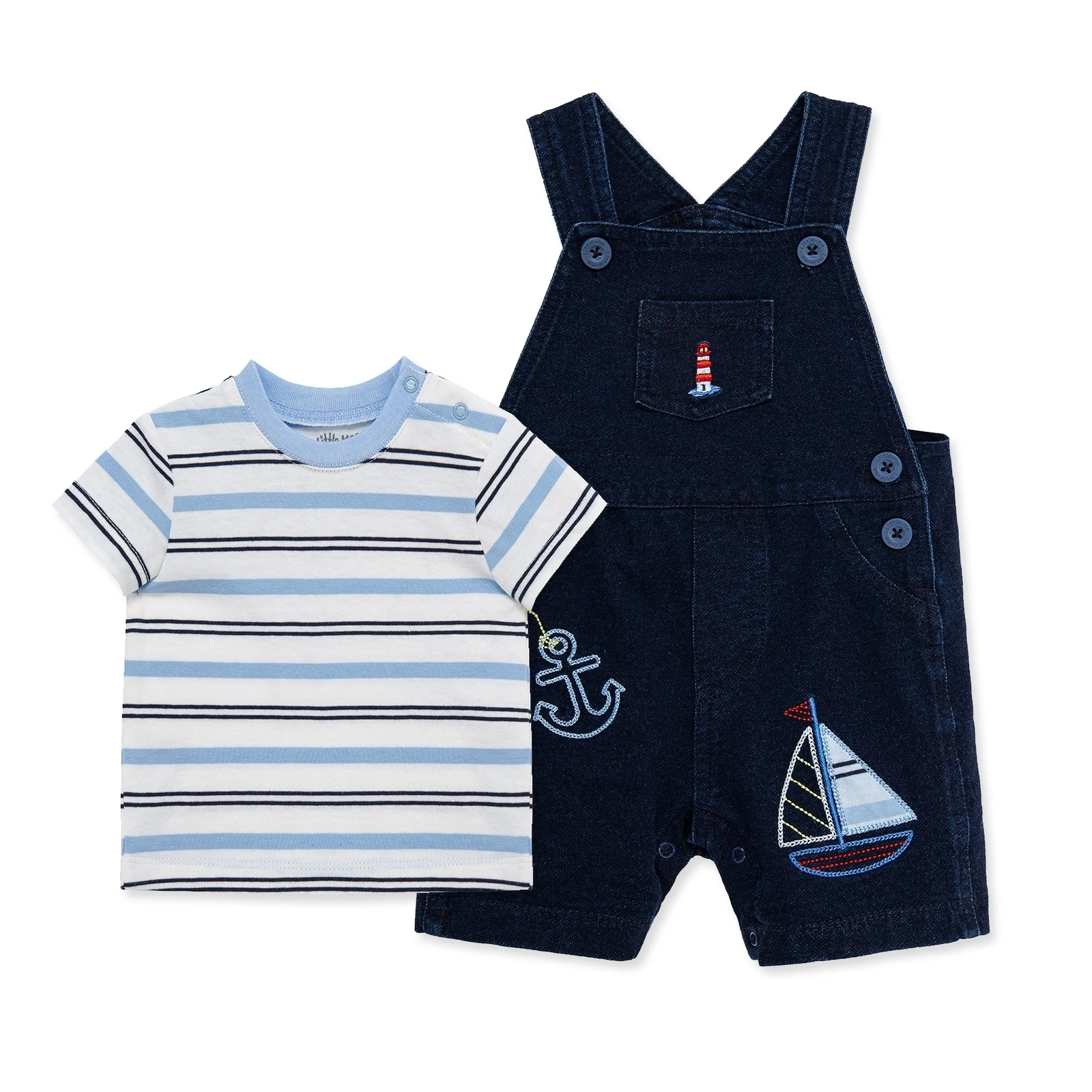【Little Me】航海吊帶褲套裝