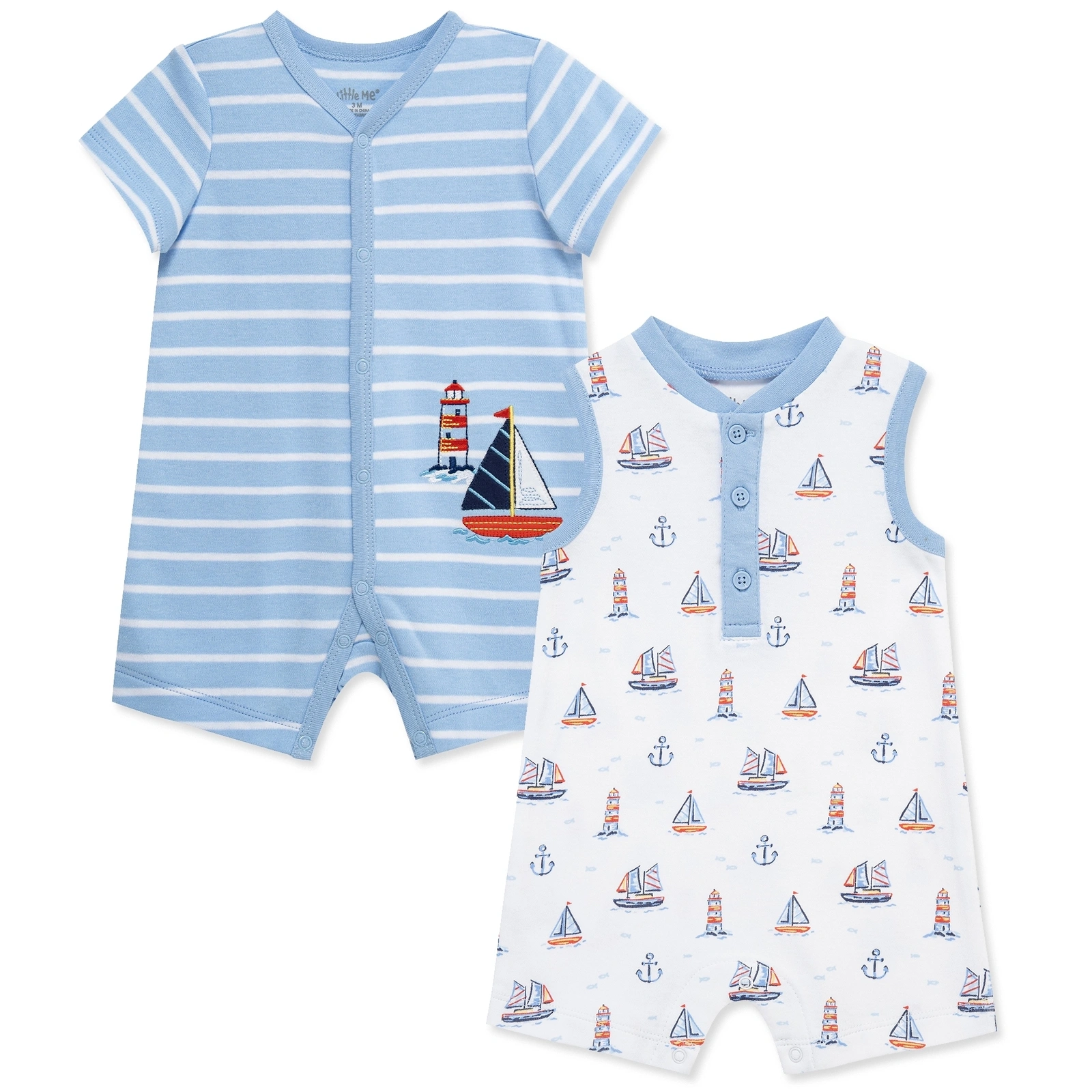 【Little Me】航海短兔裝二入組