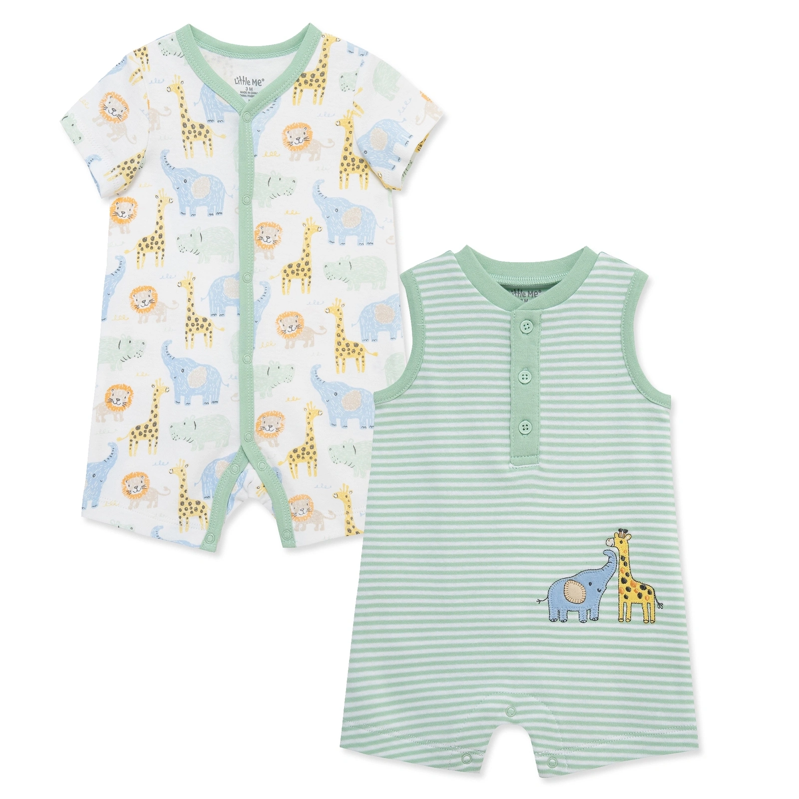 【Little Me】動物短兔裝二入組