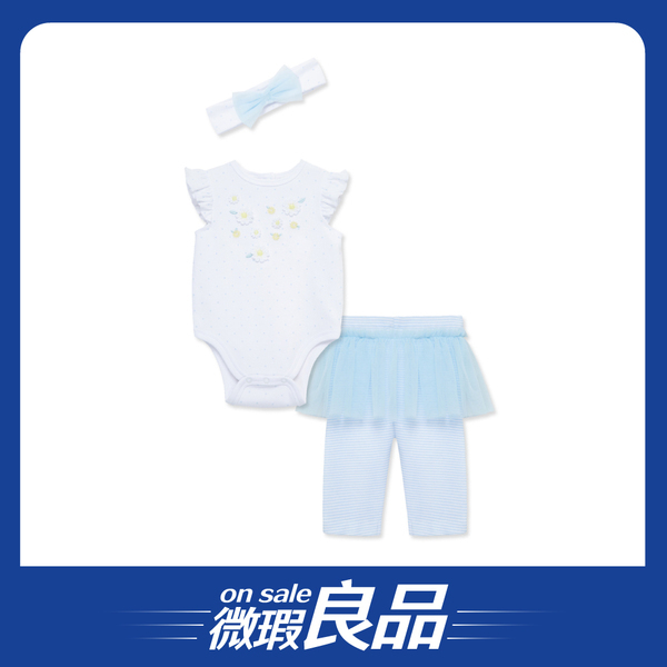 【微瑕良品】【Little Me】雛菊連身衣/紗裙長褲/髮帶