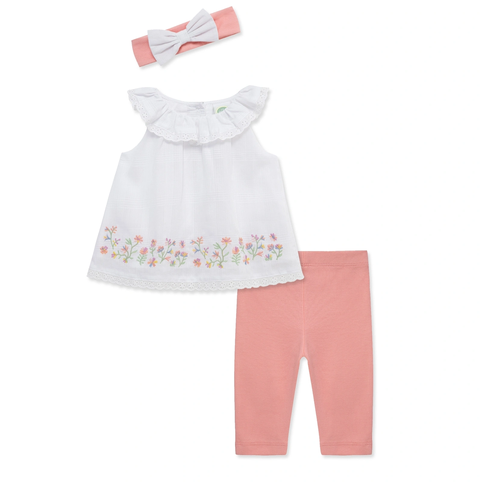 【Little Me】花園上衣/長褲/髮帶