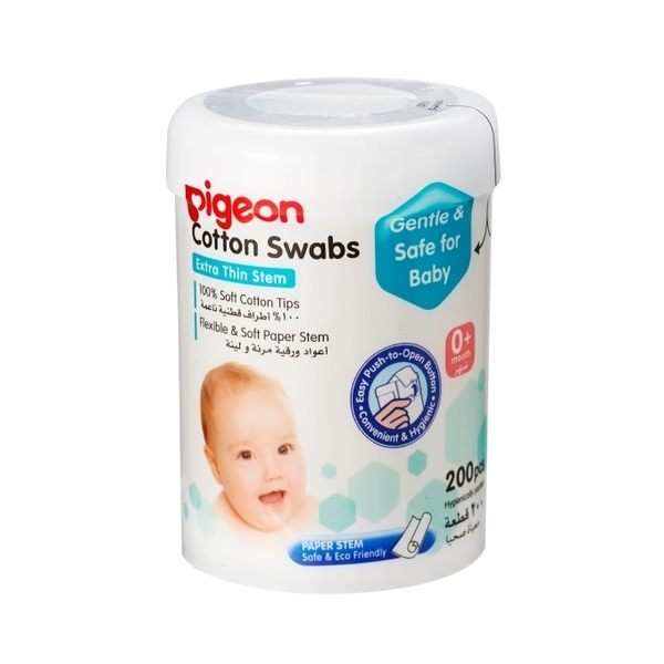 【Pigeon貝親】紙軸棉棒(細)/200入
