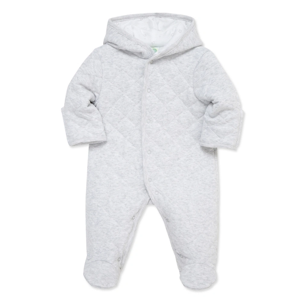 【Little Me】星星有機棉帶帽連腳厚兔裝