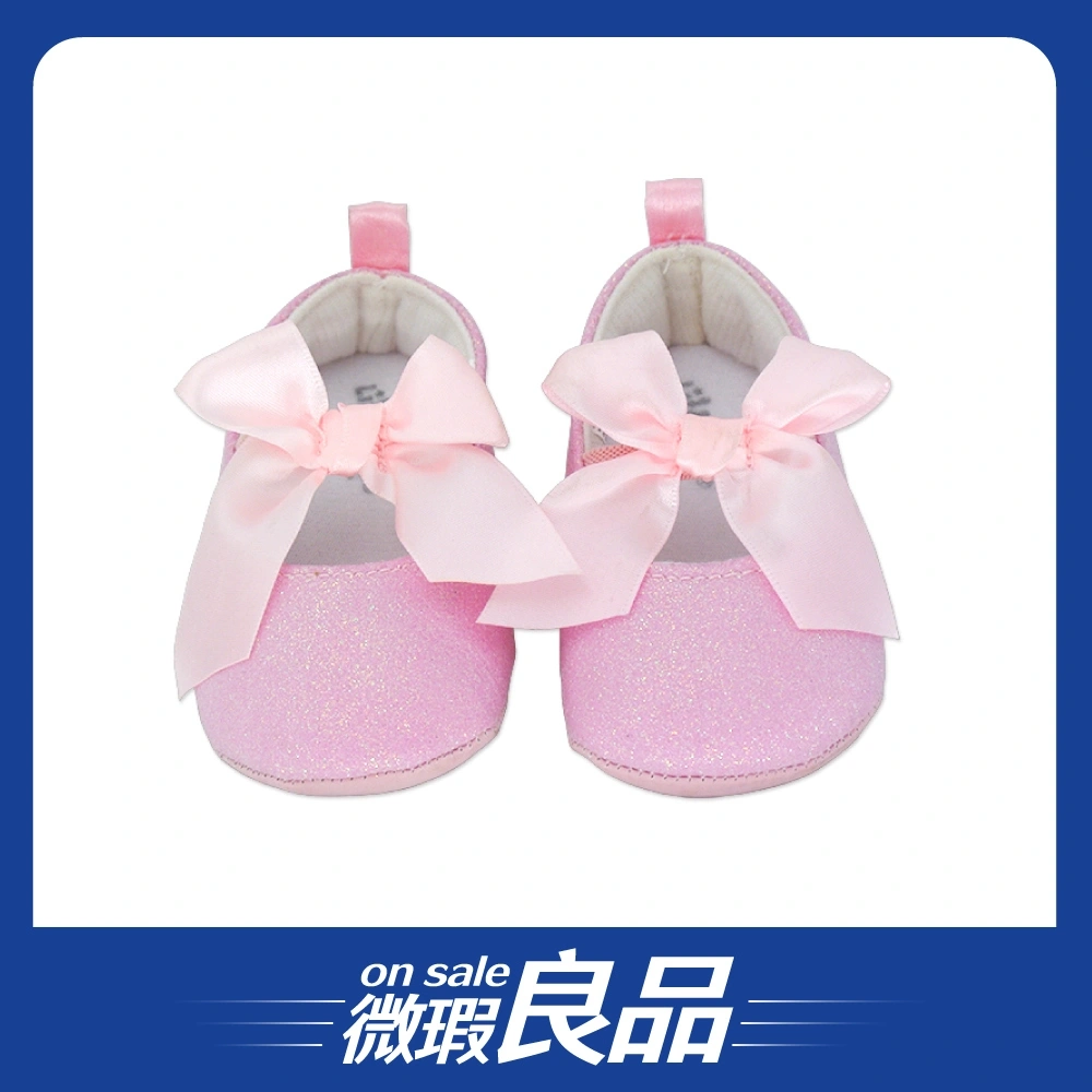 【微瑕良品】【Little Me】粉色蝴蝶結涼鞋