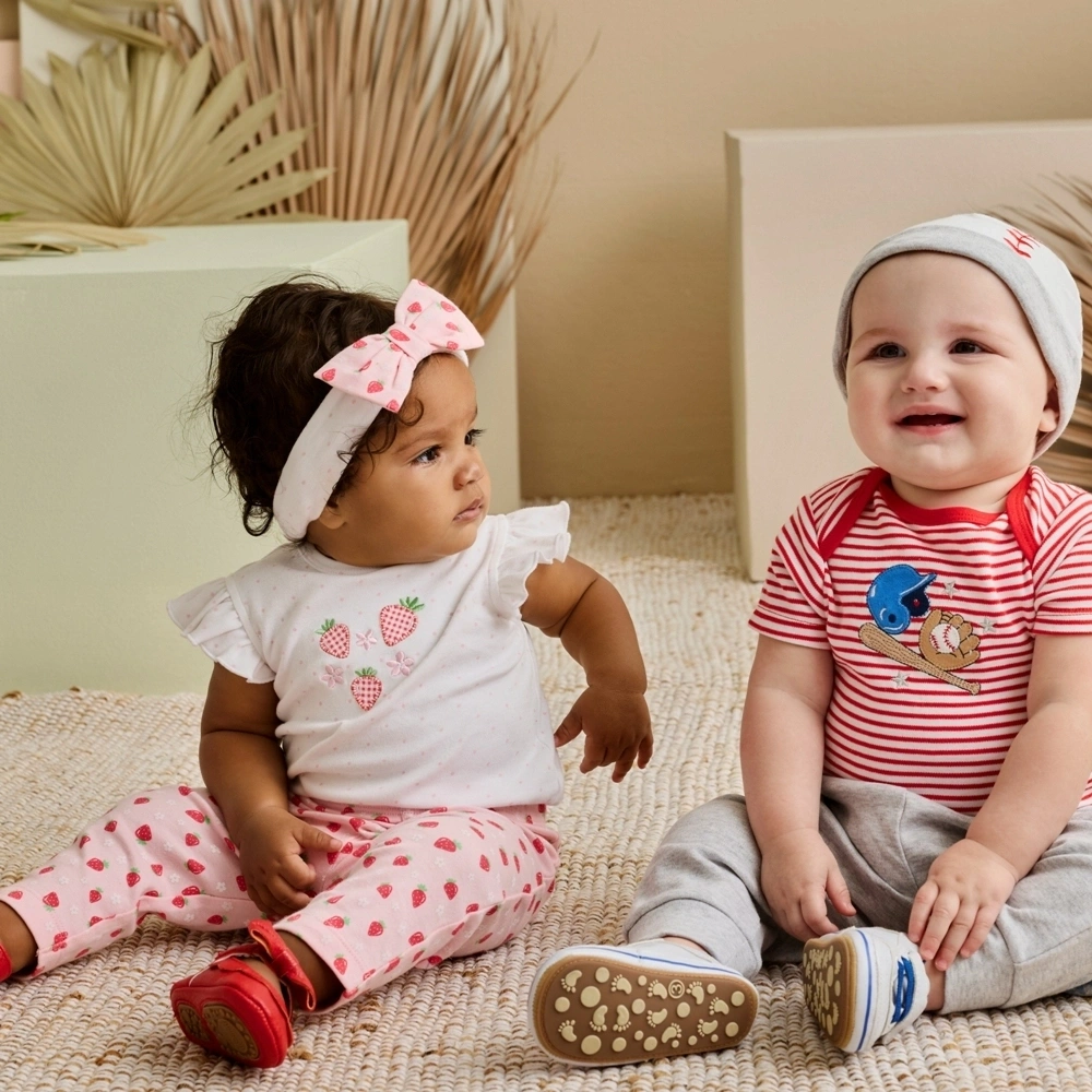 【Little Me】草莓連身衣/長褲/髮帶