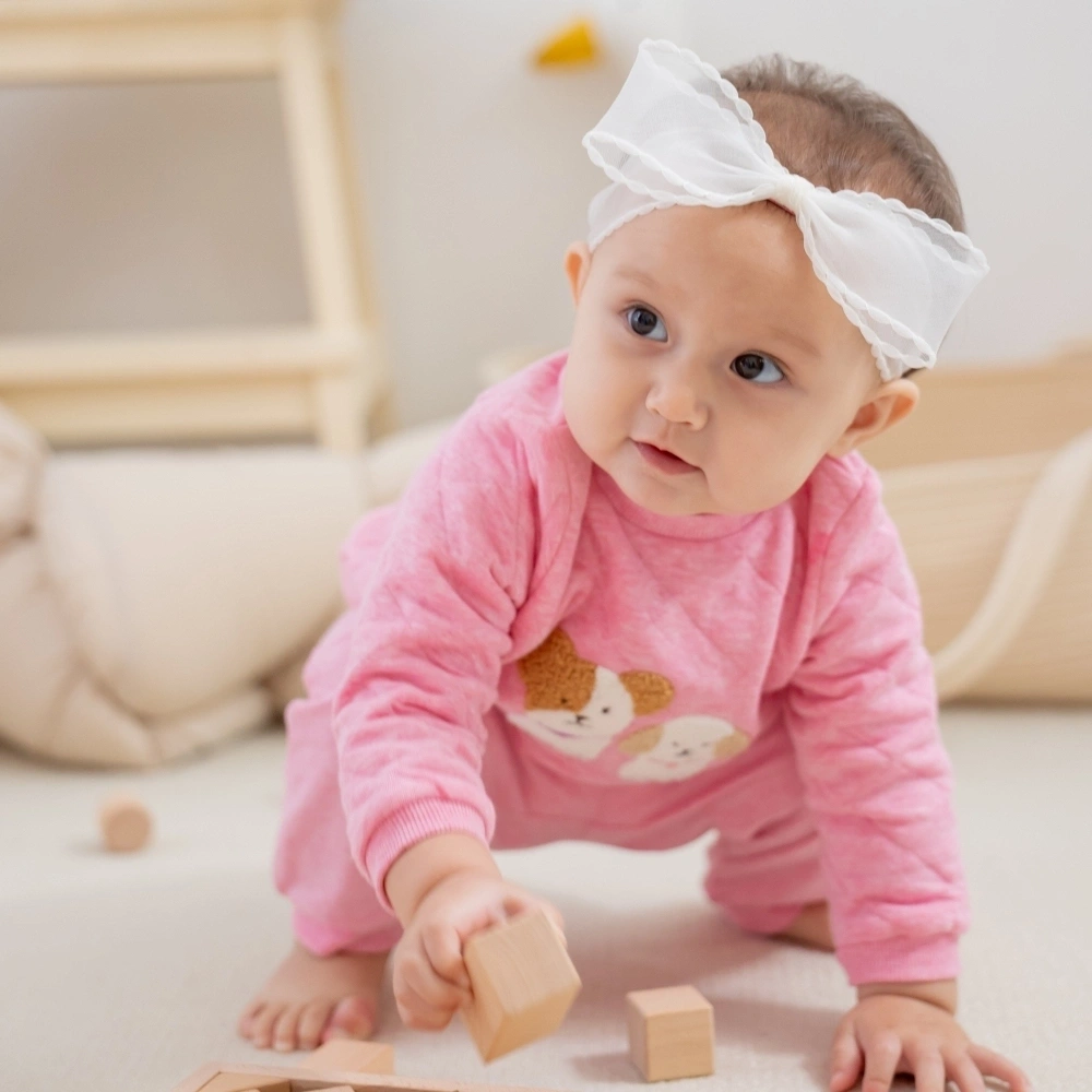 【Little Me】可愛小狗長袖上衣/長褲