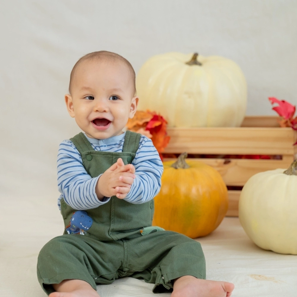 【Little Me】恐龍背帶褲套裝