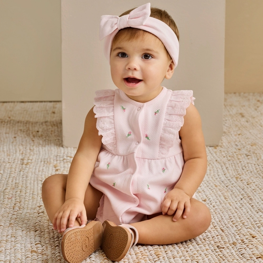 【Little Me】花苞短兔裝/髮帶