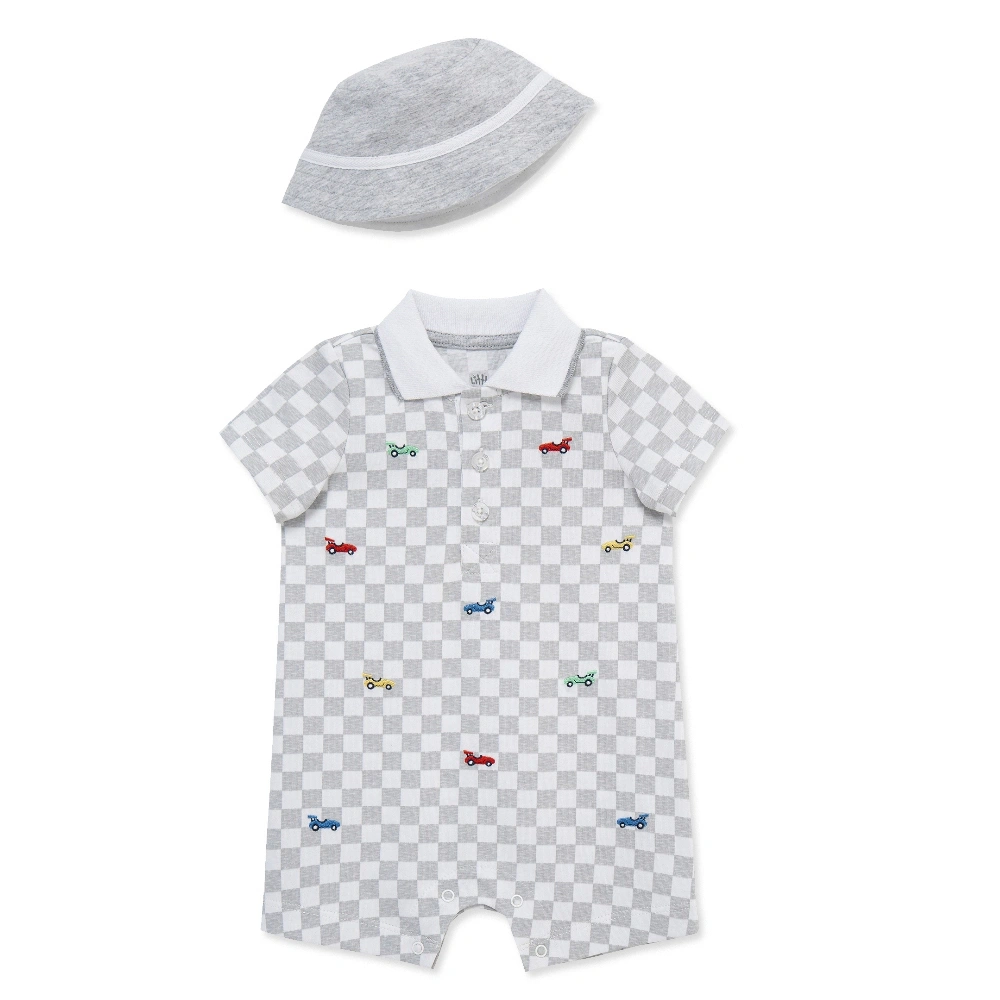 【Little Me】賽車休閒短兔裝/帽子