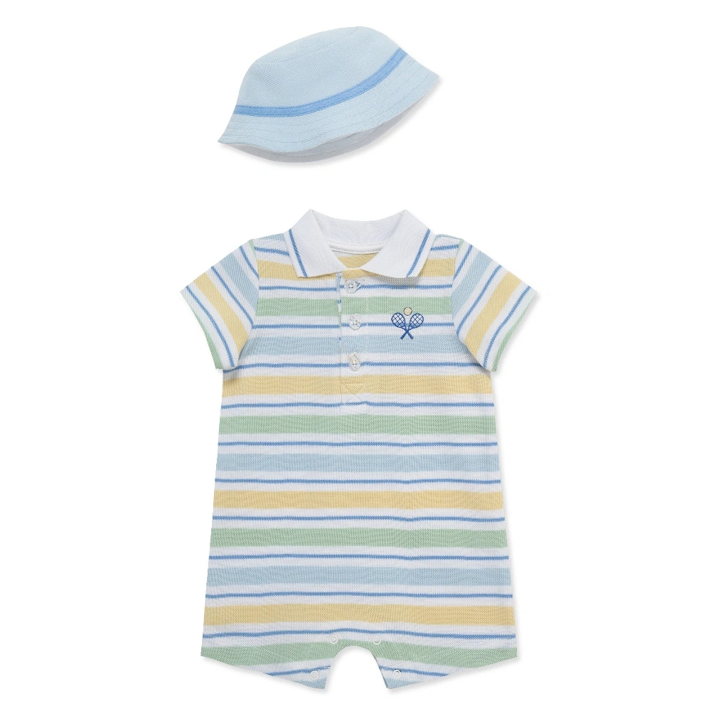 【Little Me】彩虹休閒短兔裝/帽子