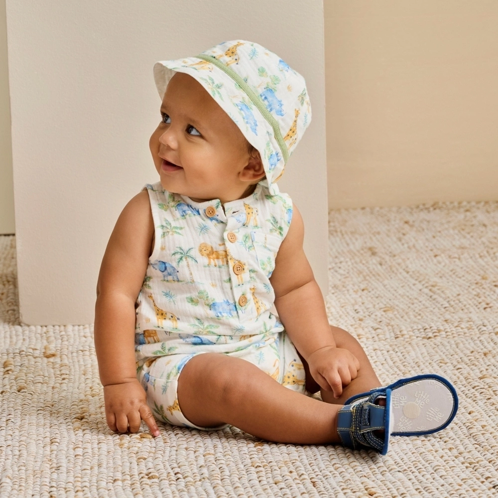 【Little Me】叢林休閒短兔裝/帽子