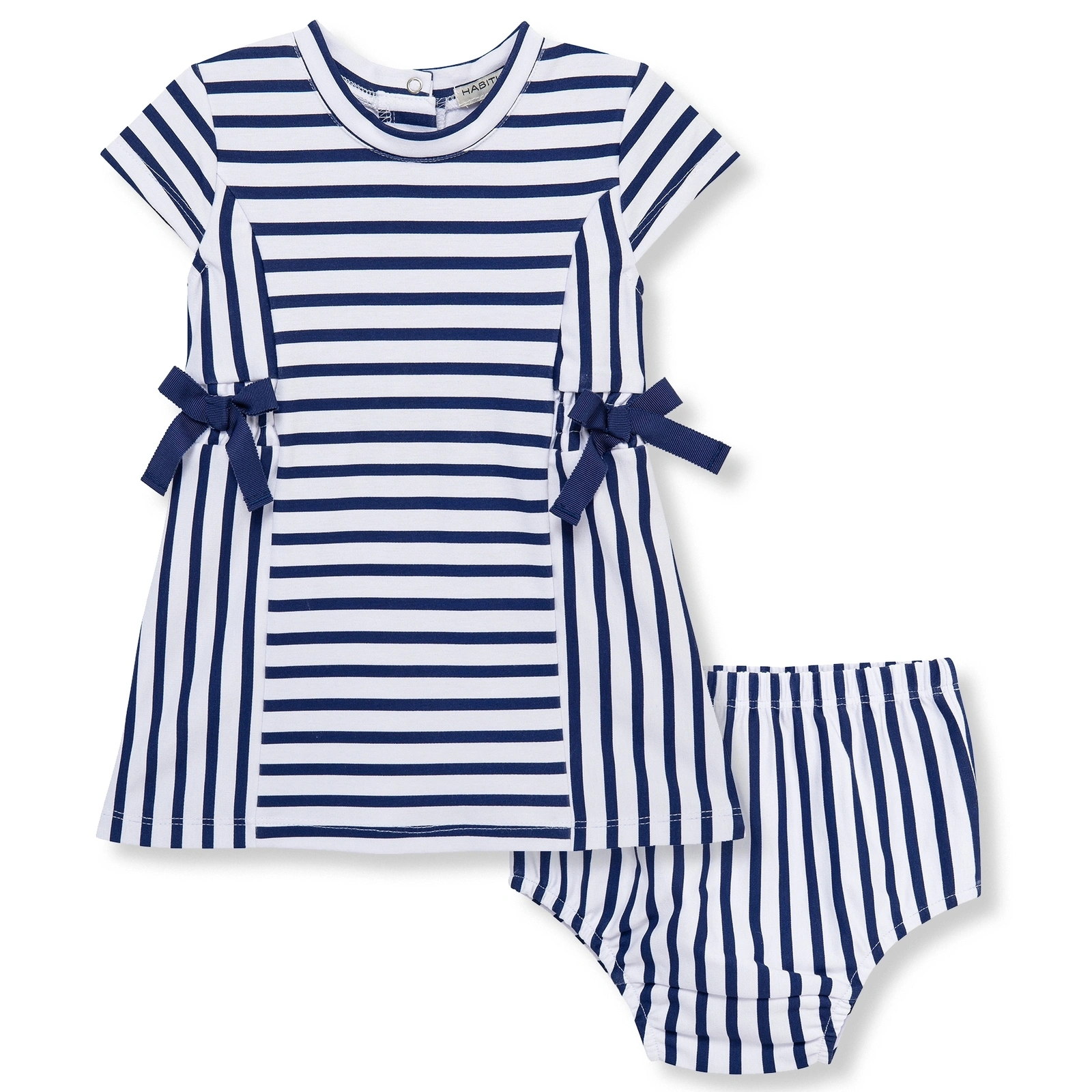 【Little Me】藍色條紋洋裝