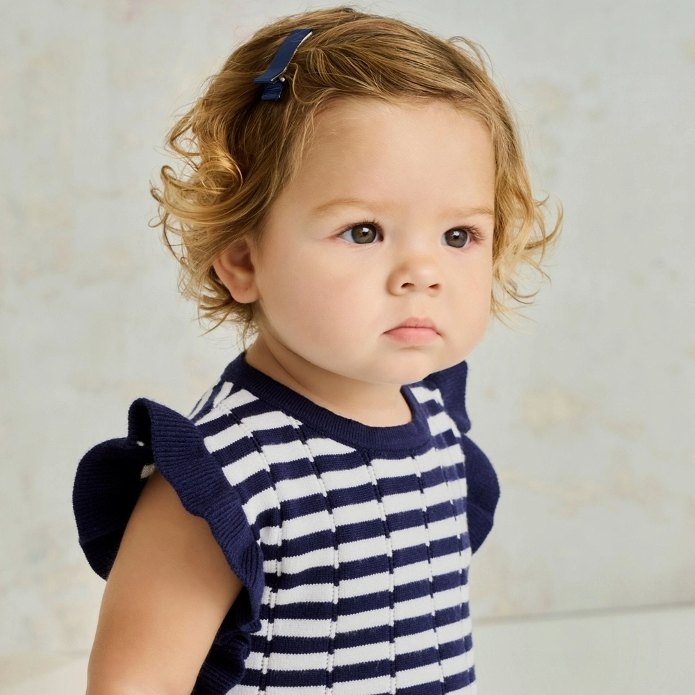 【Little Me】藍色條紋背心上衣/褲子