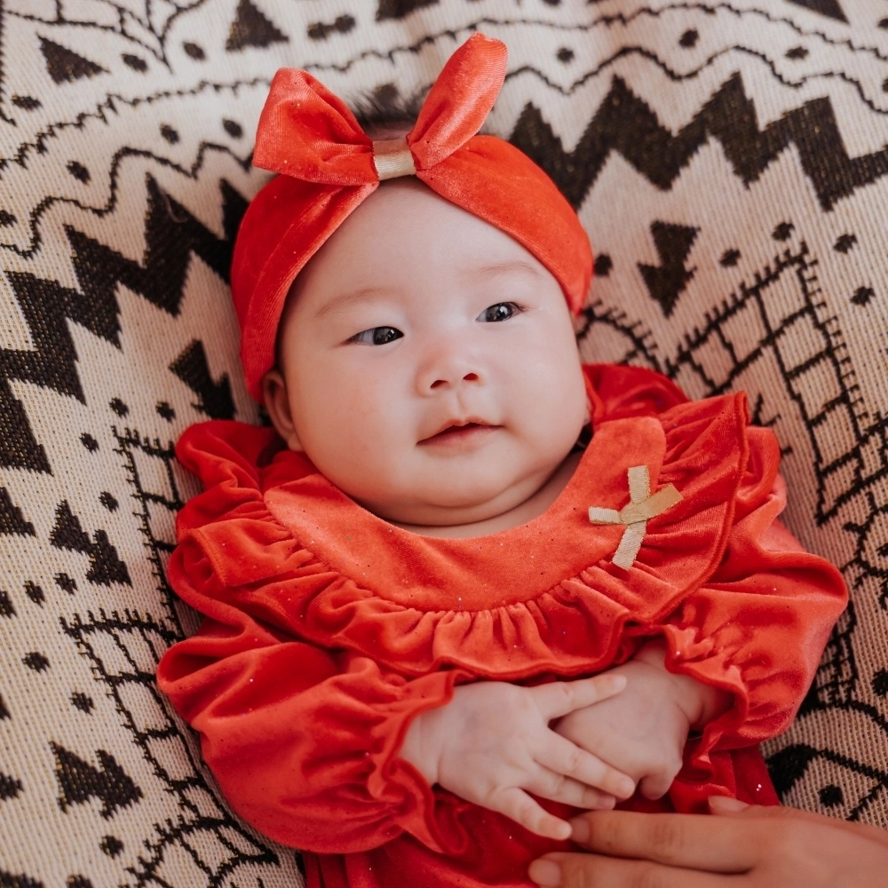 【Little Me】璀璨泡泡洋裝/長襪/髮帶