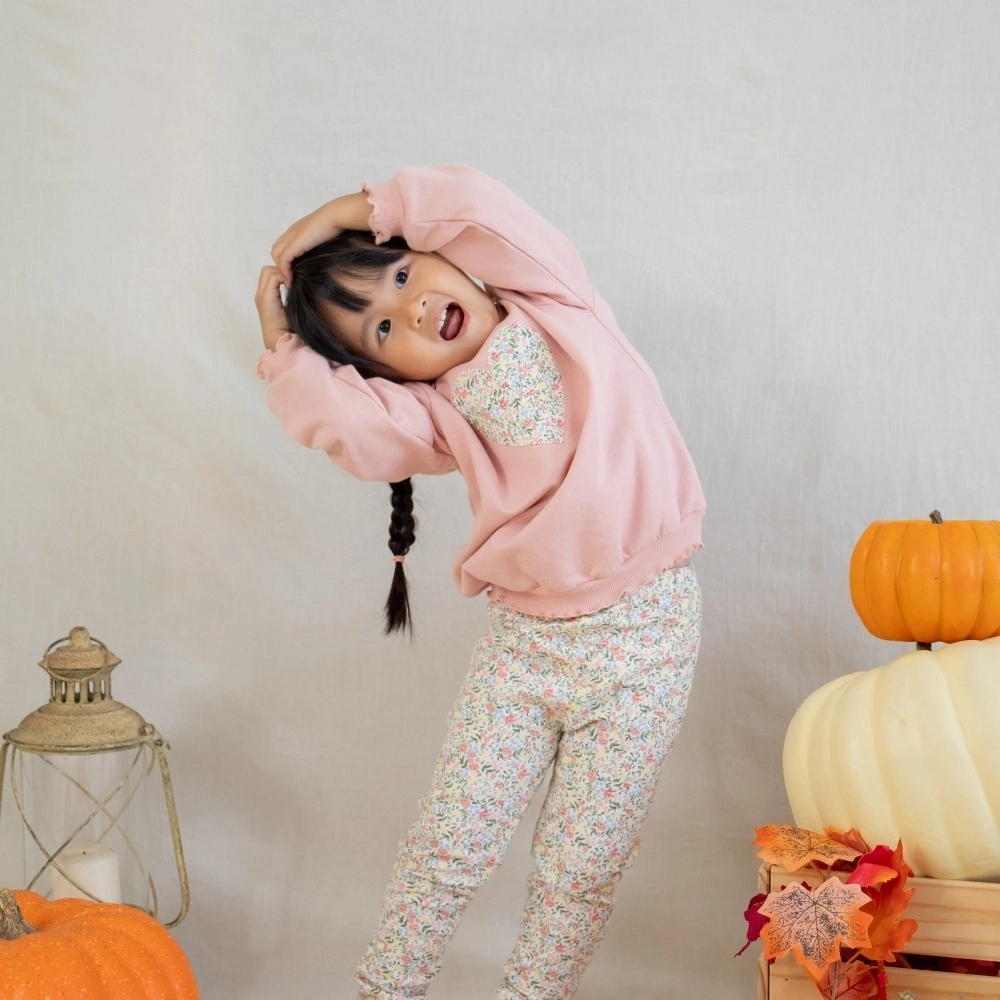 【Little Me】彩色愛心上衣/長褲