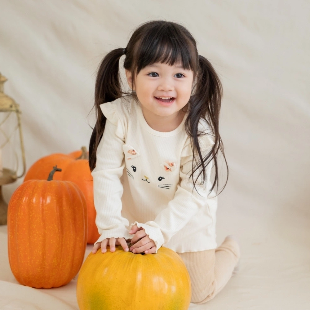 【Little Me】豹紋貓咪上衣二入/長褲