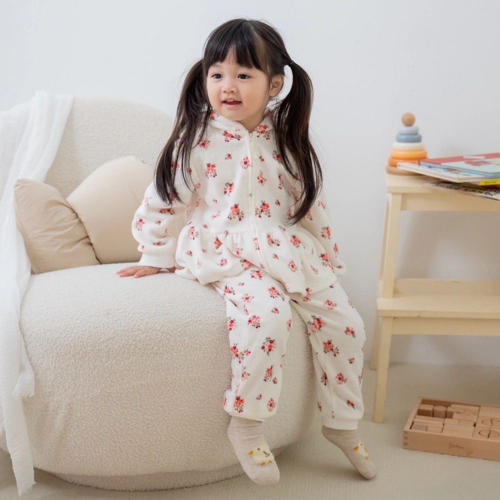 【Little Me】花園帶帽上衣/長褲