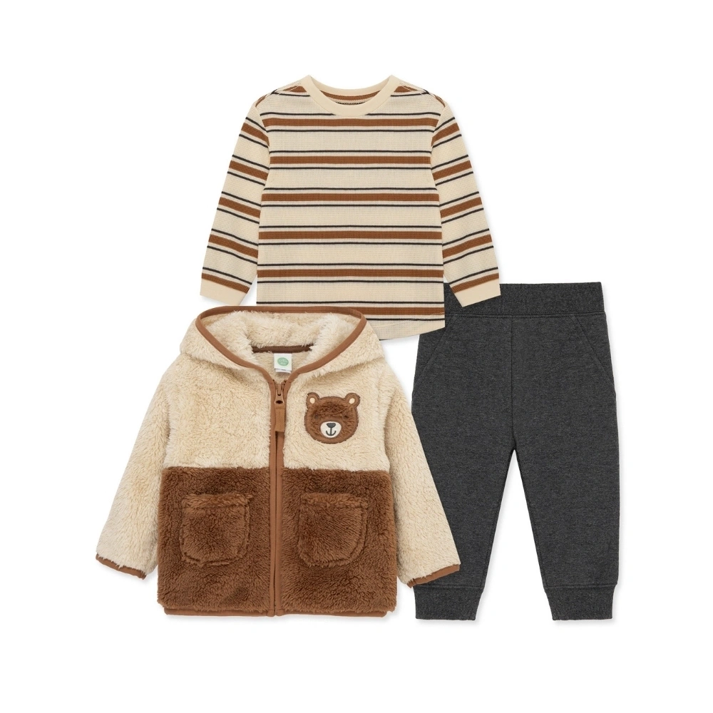 【Little Me】棕色小熊外套/上衣/長褲