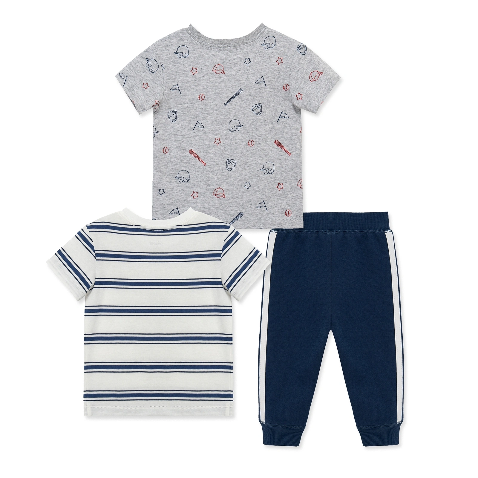 【Little Me】棒球上衣二件/長褲組