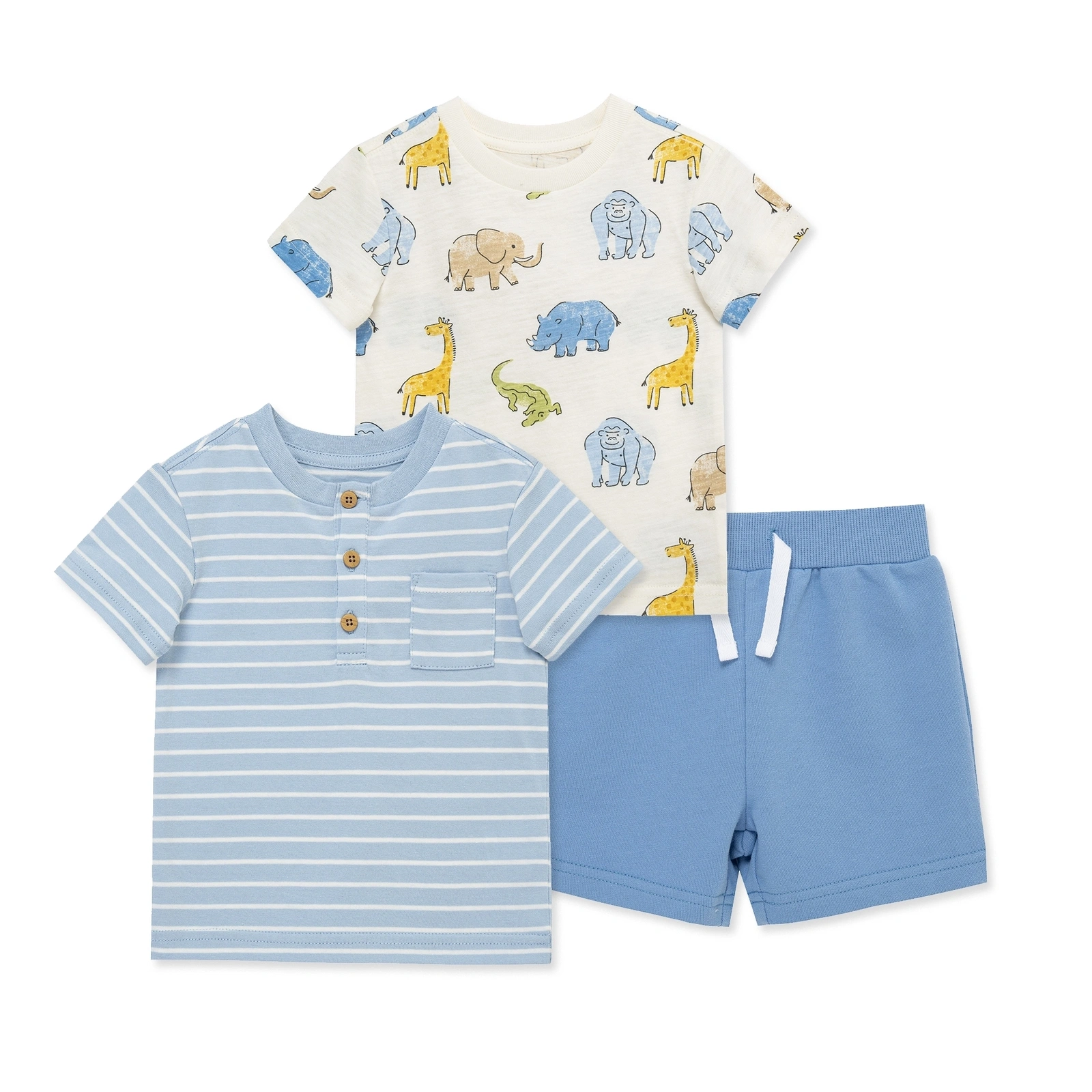 【Little Me】動物上衣兩入/褲子組